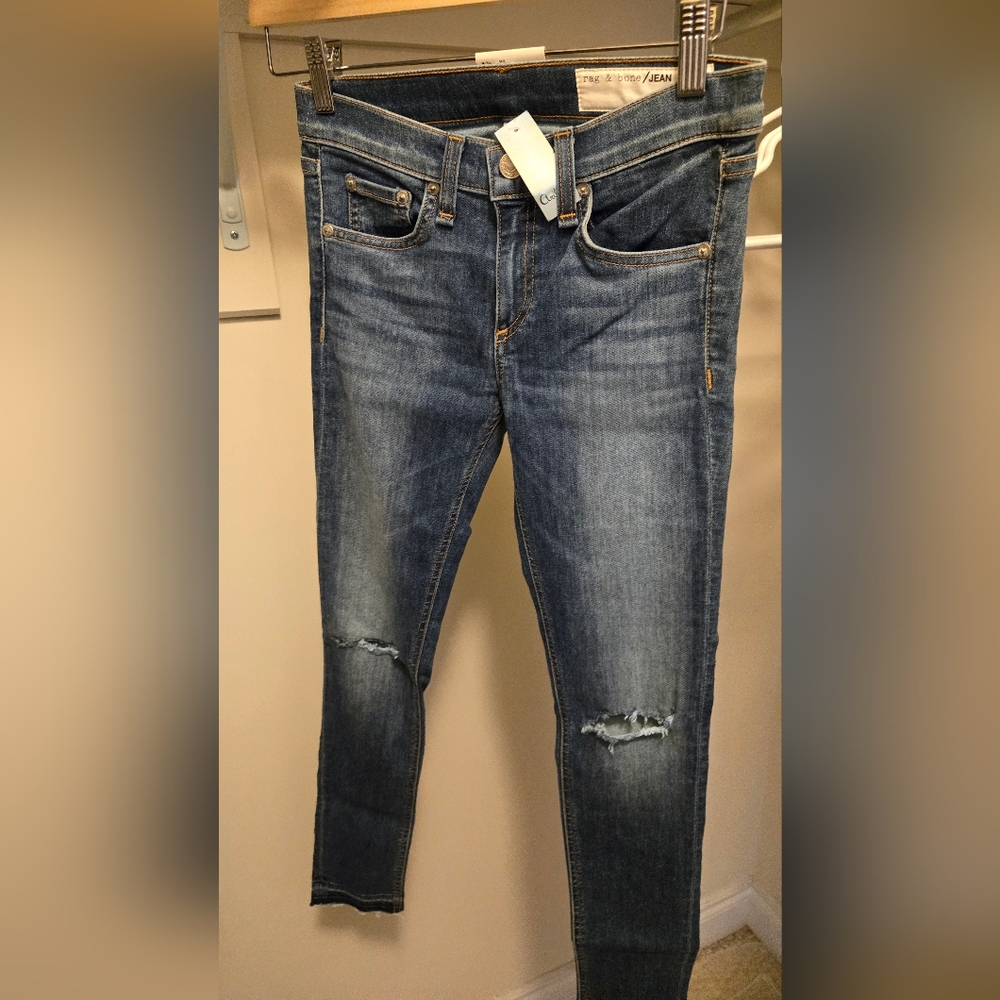 Rag&Bone BRAND NEWBlue Skinny Jeans with Classic Indigo Wash